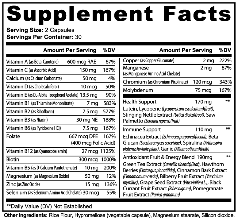 Melanin Unity Complete Multivitamin – Daily Vitamins for Melanin-Rich Health & Energy